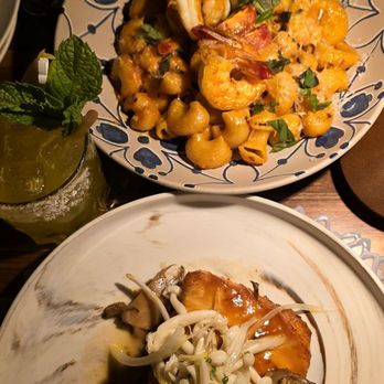 The Guest House Austin - Salmon and rigatoni with shrimp - New American Near Me - Austin, Texas
