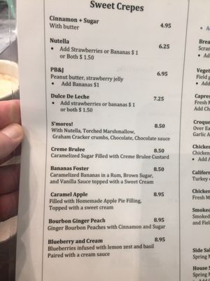 Menu photo 2 Noe's Crepe Coffee & Tea Conroe, TX Menu photo 2 Noe's Crepe Coffee & Tea Conroe, TX