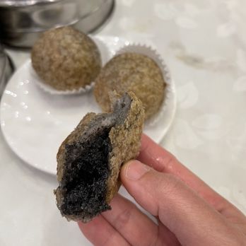 Five Star Seafood Restaurant - Black Sesame Jin Dui (sesame ball with black sesame filling) - Dim Sum Near Me - San Gabriel, California