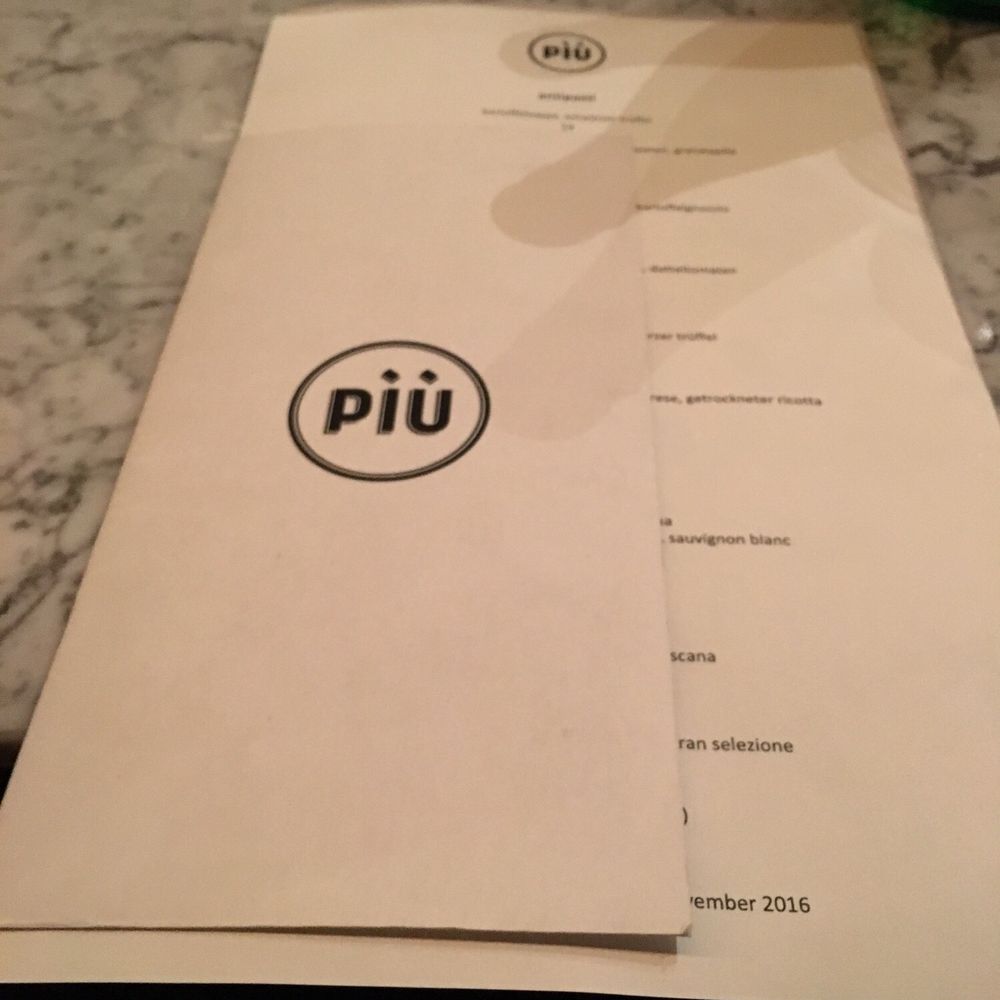 Più - Menu - Italian Near Me - Zürich, ZH