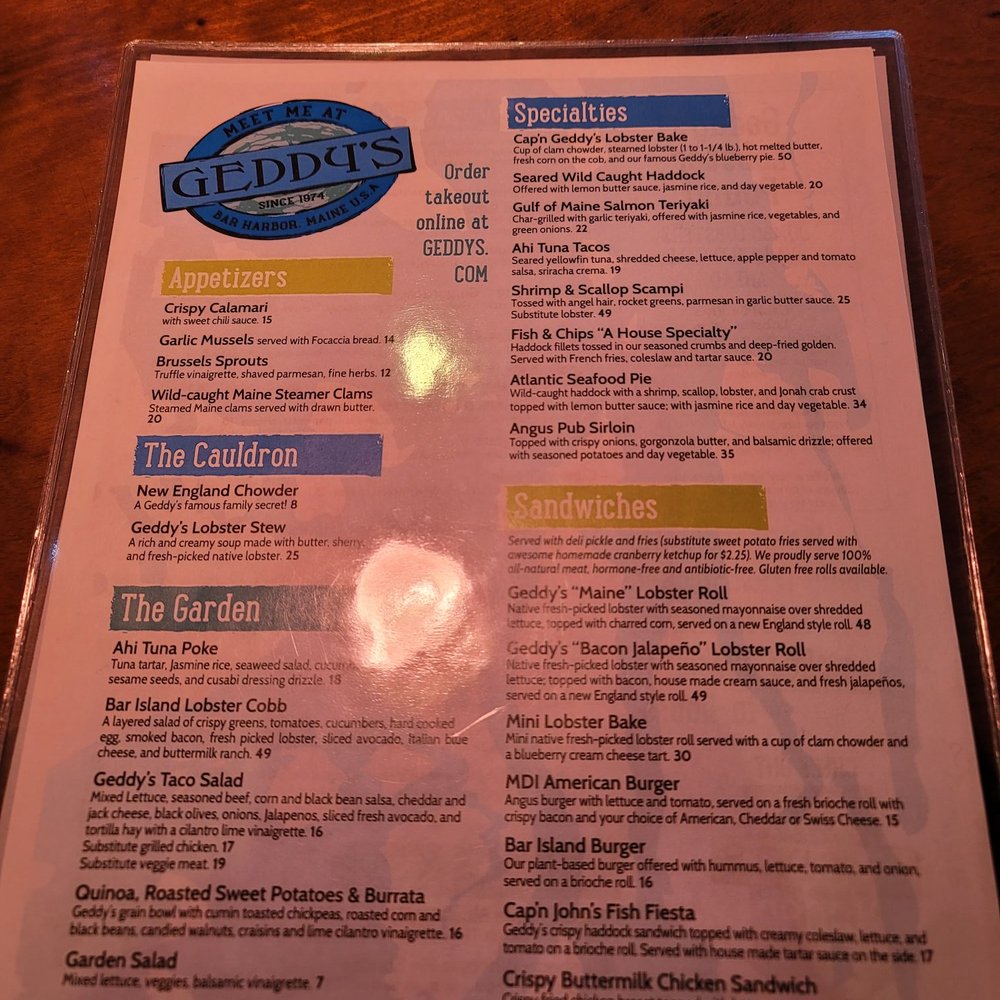 Geddy's - Seafood Near Me - Bar Harbor, Maine Geddy's - Seafood Near Me - Bar Harbor, Maine