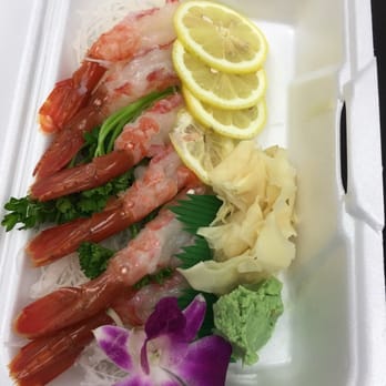 Kiku Sushi - First time having raw shrimp. Yummy with a squeeze of lemon. Devine. - Japanese Near Me - Monrovia, California Kiku Sushi - First time having raw shrimp. Yummy with a squeeze of lemon. Devine. - Japanese Near Me - Monrovia, California