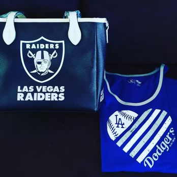 L.A. Jack's - My Mother's Day gifts frm my husband a Dodger tank top and a Raider purse love them - Sports Wear Near Me - Whittier, California L.A. Jack's - My Mother's Day gifts frm my husband a Dodger tank top and a Raider purse love them - Sports Wear Near Me - Whittier, California