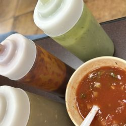All the salsas are delicious!