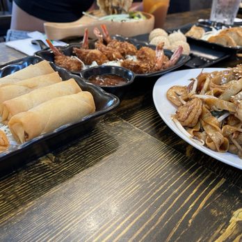 Fun Station - Appetizer spread! With flying noodle in the back! - Noodles Near Me - Honolulu, Hawaii Fun Station - Appetizer spread! With flying noodle in the back! - Noodles Near Me - Honolulu, Hawaii