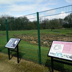 Weoley Castle Ruins - The ruins is open to the public and protected behind a viewing fence during most days.