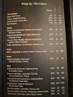 Menu photo 4 The Vault Las Vegas, NV Menu photo 4 The Vault Las Vegas, NV