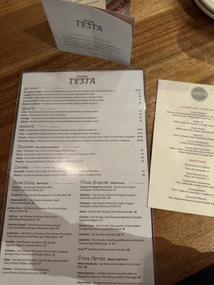 Menu photo 3 Pizzeria Testa Frisco, TX Menu photo 3 Pizzeria Testa Frisco, TX