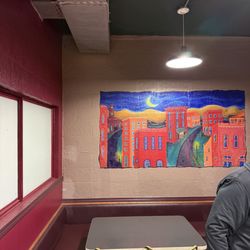 Holstein's Coffee Company - Mural painted directly on the wall. It's really beautiful up close.