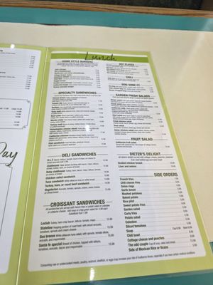 Menu photo 1 Spring House Restaurant Hesperia, CA