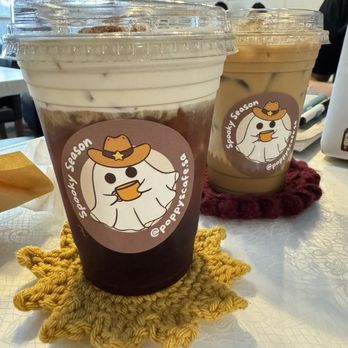 Poppy’s Coffee House - L: Lost Maples  R: White Pumpkin - Coffee & Tea Near Me - San Antonio, Texas