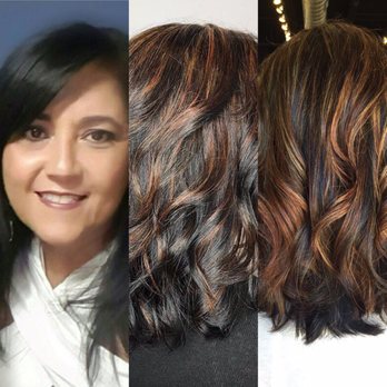 Rock Paper Scissors the Salon - Went from black home color to brown with honey bayalage. Hair by Beatrix. - Hair Salons Near Me - Perry Hall, Maryland