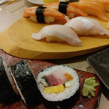 Rinka - Rinka roll, yellowtail, snow crab, and salmon. No idea which we loved more, all amazing! - Japanese Near Me - Honolulu, Hawaii Rinka - Rinka roll, yellowtail, snow crab, and salmon. No idea which we loved more, all amazing! - Japanese Near Me - Honolulu, Hawaii