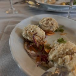 Le Meraviglie - Lamb meatball? Consistency of crab