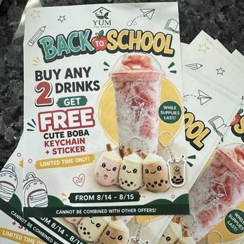Yum Tea House - Limited promo deal - Bubble Tea Near Me - Granite Bay, California Yum Tea House - Limited promo deal - Bubble Tea Near Me - Granite Bay, California