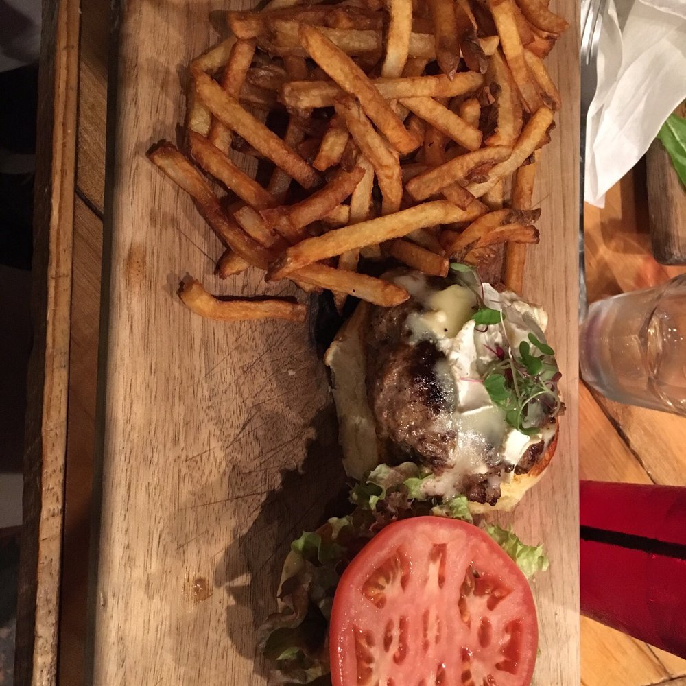 Game - Elk Burger with fresh cut fries - Burgers Near Me - Louisville, Kentucky Game - Elk Burger with fresh cut fries - Burgers Near Me - Louisville, Kentucky