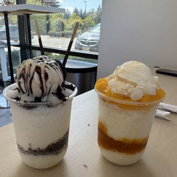 Mauritius Tea - Cookies and cream shaved ice & mango shaved ice cream - Bubble Tea Near Me - University Place, Washington Mauritius Tea - Cookies and cream shaved ice & mango shaved ice cream - Bubble Tea Near Me - University Place, Washington