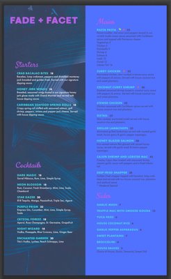 Menu photo 5 Fade + Facet Duluth, GA