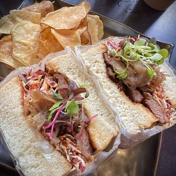 Leilani Asian Fusion - Shaking Beef Sando -must try lunch menu! - Asian Fusion Near Me - Aurora, Illinois