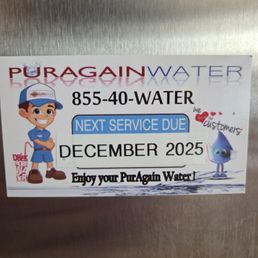 We love our Puragain Water system! Call now, ask for Brett. We love our Puragain Water system! Call now, ask for Brett.