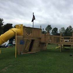 Oneida Pines Resort - Pirate ship playground