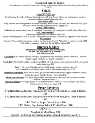 Menu photo 7 Teri's Restaurant Longview, WA