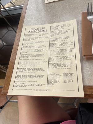 Menu photo 1 Uncle Wolfie’s Breakfast Tavern Milwaukee, WI Menu photo 1 Uncle Wolfie’s Breakfast Tavern Milwaukee, WI
