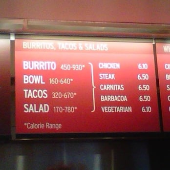 Chipotle Mexican Grill - Menu #2 - Mexican Near Me - Hagerstown, Maryland
