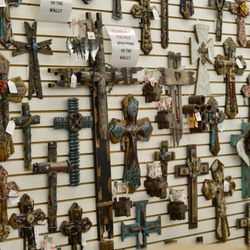 Bargain Barn - Wall of Crosses