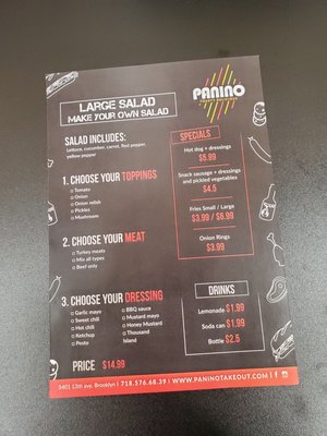 Menu photo 1 Panino Toasty Delicious  Brooklyn, NY