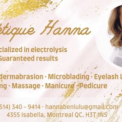 Esthétique Hanna - Business card