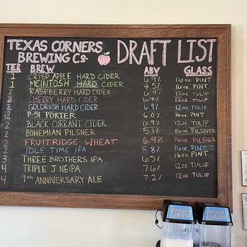 Texas Corners Brewing Company - Current draft list - Breweries Near Me - Kalamazoo, Michigan