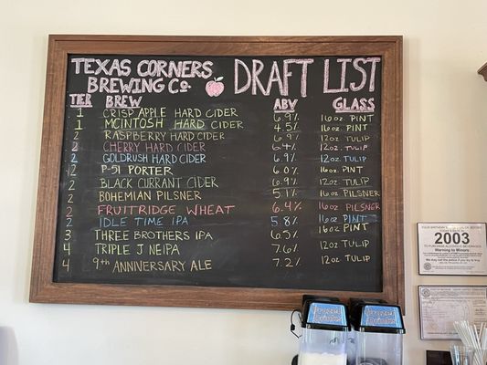 Menu photo 2 Texas Corners Brewing Company Kalamazoo, MI