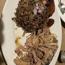 Pork with rice and Black Beans Pork with rice and Black Beans