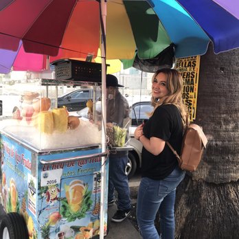 Frutas Bricia - a woman standing under an umbrella - Food Stands Near Me - Los Angeles, California Frutas Bricia - a woman standing under an umbrella - Food Stands Near Me - Los Angeles, California