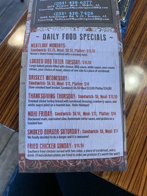 Menu photo 4 Moe's Original Bar B Que Mobile, AL