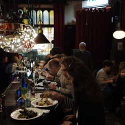 Cafe Sjiek - Cozy interior, excuse my phone's bad exposure, it is not that dark inside