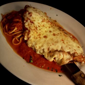 Capo's Restaurant & Speakeasy - Vinnie's Chicken Parmesan Melt and spaghetti - Italian Near Me - Las Vegas, Nevada Capo's Restaurant & Speakeasy - Vinnie's Chicken Parmesan Melt and spaghetti - Italian Near Me - Las Vegas, Nevada