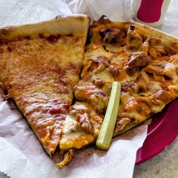 Joe's Pizza & Pasta - 1-21-26 A slice of regular and a slice of buffalo chicken. Celery stick was a nice touch...Never saw that before accompanying the pizza. - Italian Near Me - Holbrook, New York Joe's Pizza & Pasta - 1-21-26 A slice of regular and a slice of buffalo chicken. Celery stick was a nice touch...Never saw that before accompanying the pizza. - Italian Near Me - Holbrook, New York