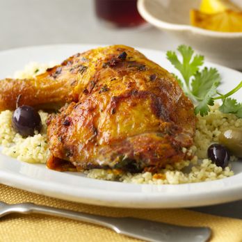 Fran's Kitchen - a plate of chicken with rice and olives - Food Delivery Services Near Me - Tempe, Arizona