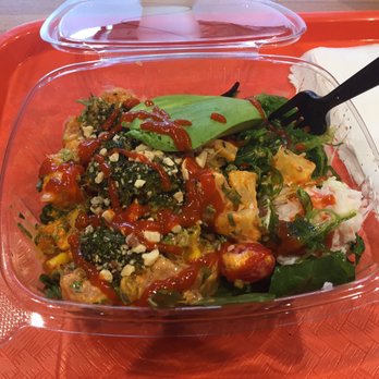All About Poke - Awesome Poke Salad with Salmon!!! FREE Avocado when you Check-Into this place!! Great value and absolutely delicious!!! - Seafood Near Me - Studio City, California