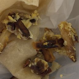 Burnt pieces of food Burnt pieces of food