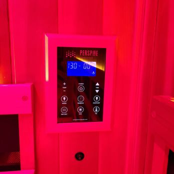 Perspire Sauna Studio - Irvine Quail Hill - Temperature setting for the sauna. You can set your own level of heat. - Saunas Near Me - Irvine, California Perspire Sauna Studio - Irvine Quail Hill - Temperature setting for the sauna. You can set your own level of heat. - Saunas Near Me - Irvine, California