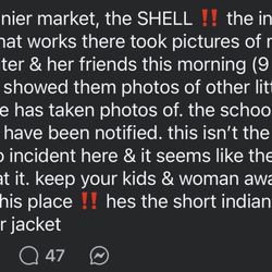 Rainier Market - Inappropriate behavior with female teenagers and minors! NOW changed to a 76 gas station as of February 2026.