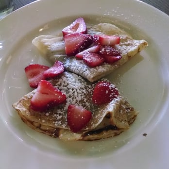 Cafe Monte - Nutella Crepe with Strawberries - French Near Me - Charlotte, North Carolina