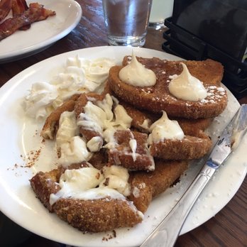 The Jagged Fork - Graham Cracker French Toast with cream cheese frosting - Breakfast & Brunch Near Me - Grosse Pointe, Michigan The Jagged Fork - Graham Cracker French Toast with cream cheese frosting - Breakfast & Brunch Near Me - Grosse Pointe, Michigan