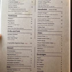 River City Grille - This seems to be the updated menu. Cesar Salad w grilled chicken was good, would order it again. Old fashion was made well too.