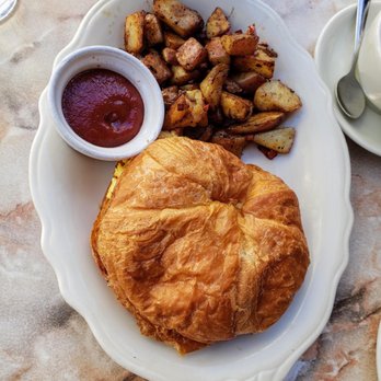 Café Intermezzo - Avalon - Croissant egg and cheese - Coffee & Tea Near Me - Alpharetta, Georgia