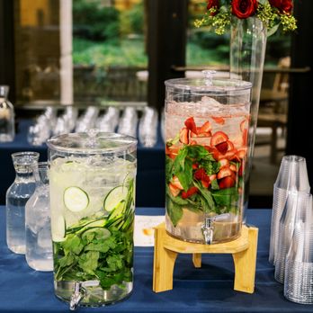 Michaelis Events - Infused Water Station at a Corporate Event - Caterers Near Me - Louisville, Kentucky Michaelis Events - Infused Water Station at a Corporate Event - Caterers Near Me - Louisville, Kentucky