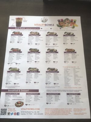 Menu photo 5 Vitality Bowls Cypress, TX Menu photo 5 Vitality Bowls Cypress, TX